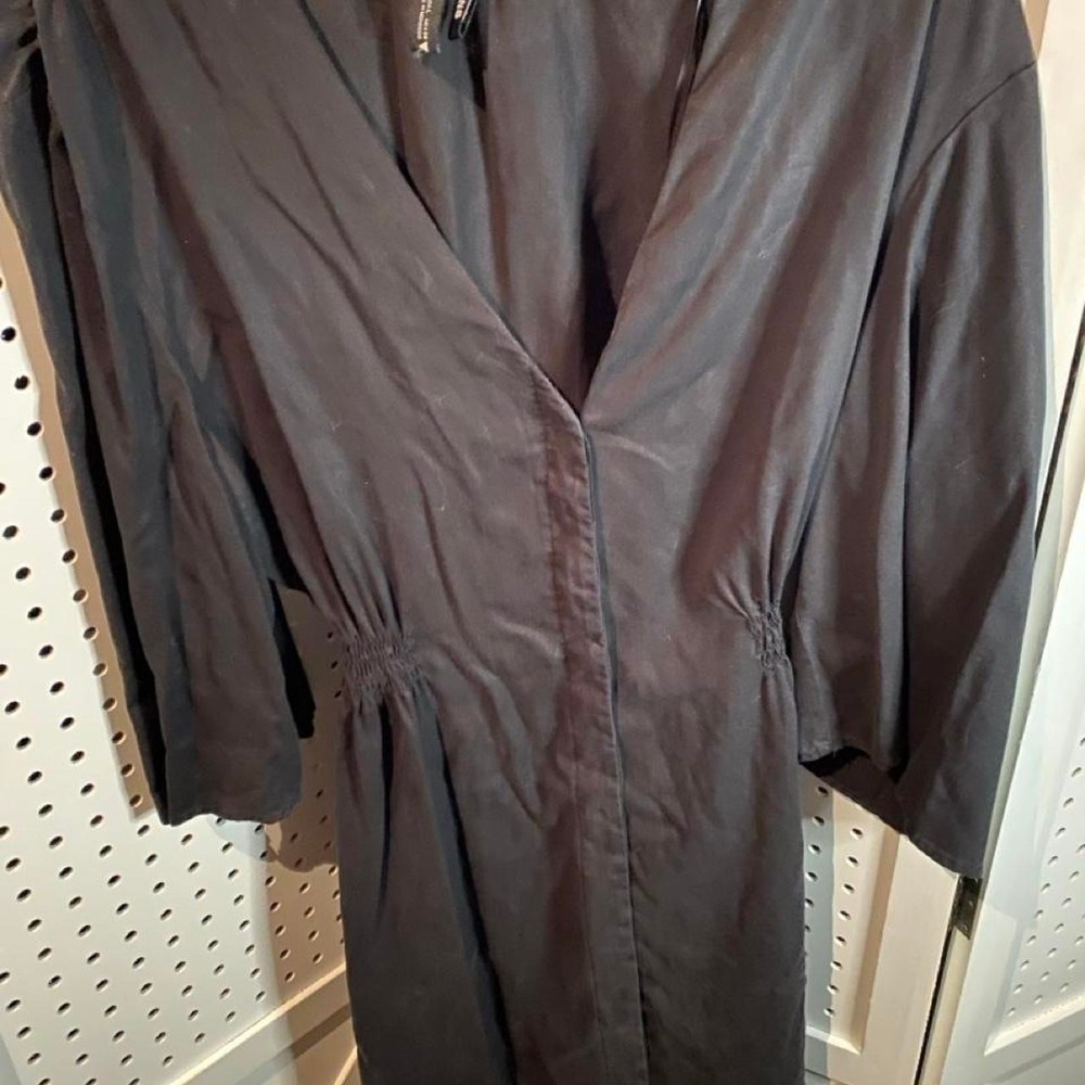 Zara black dress with elastic waistband, size L